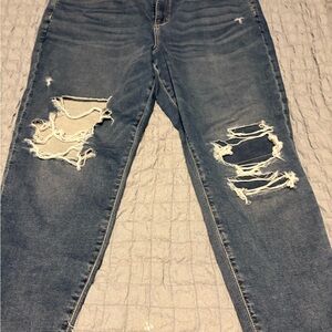 American Eagle Outfitters Women's Distressed Blue Jeans